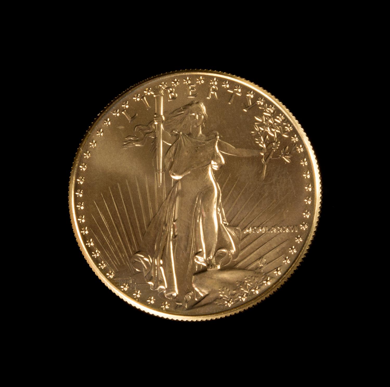 A United States 1986 Gold Eagle $50 Gold Coin