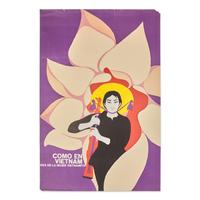 [Vietnam War] Mederos, Rene. Rare Cuban Pro-Vietnam War Poster: Como en Vietnam Mes de la Mujer Vietnamita