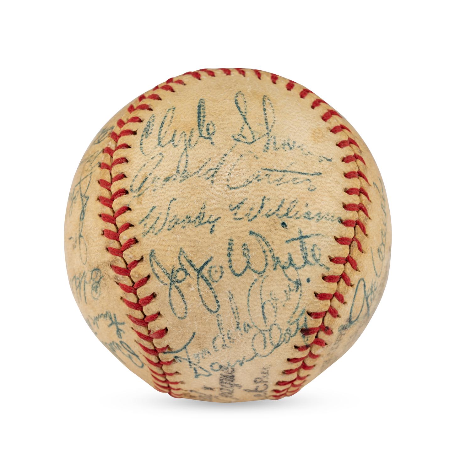 A 1944 Cincinnati Reds Team Signed Autograph Baseball