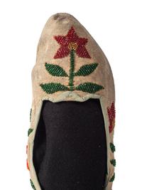 Northern Plains Beaded Hide Moccasins