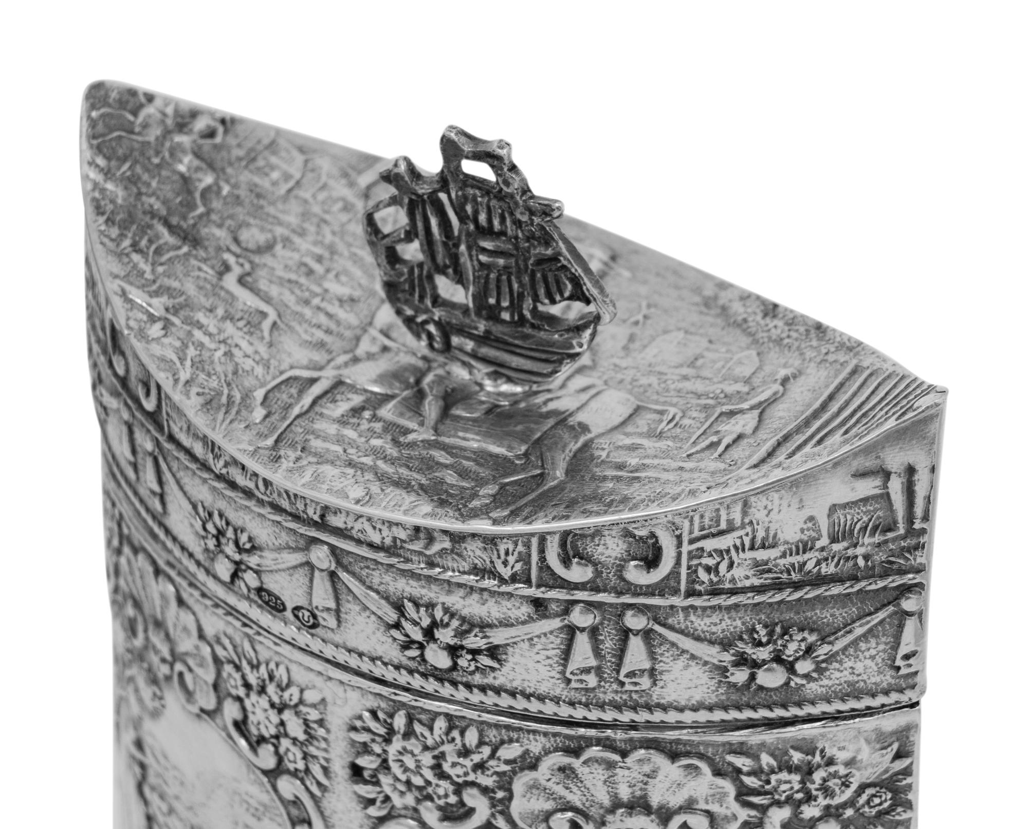 A Group of Six Continental Silver Table Articles