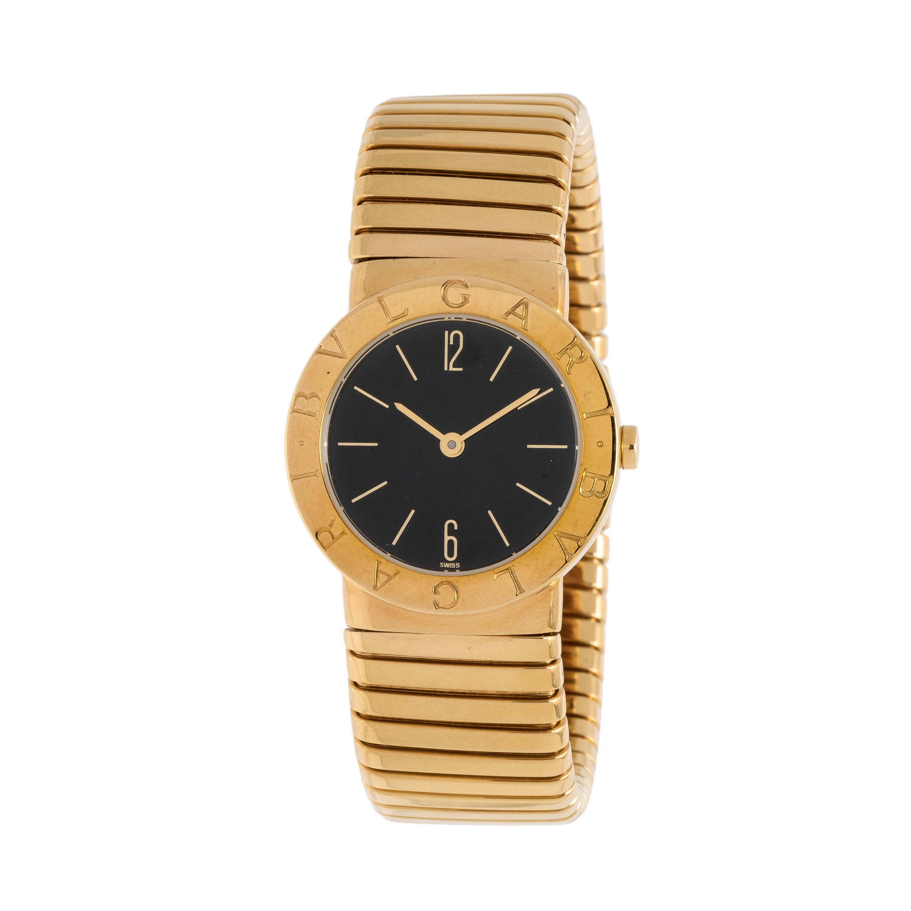 Bulgari, Ref. A5011, 18K Yellow Gold 'Tubogas' Cuff Watch