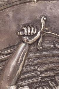 A Colonial Silver Wall Applique