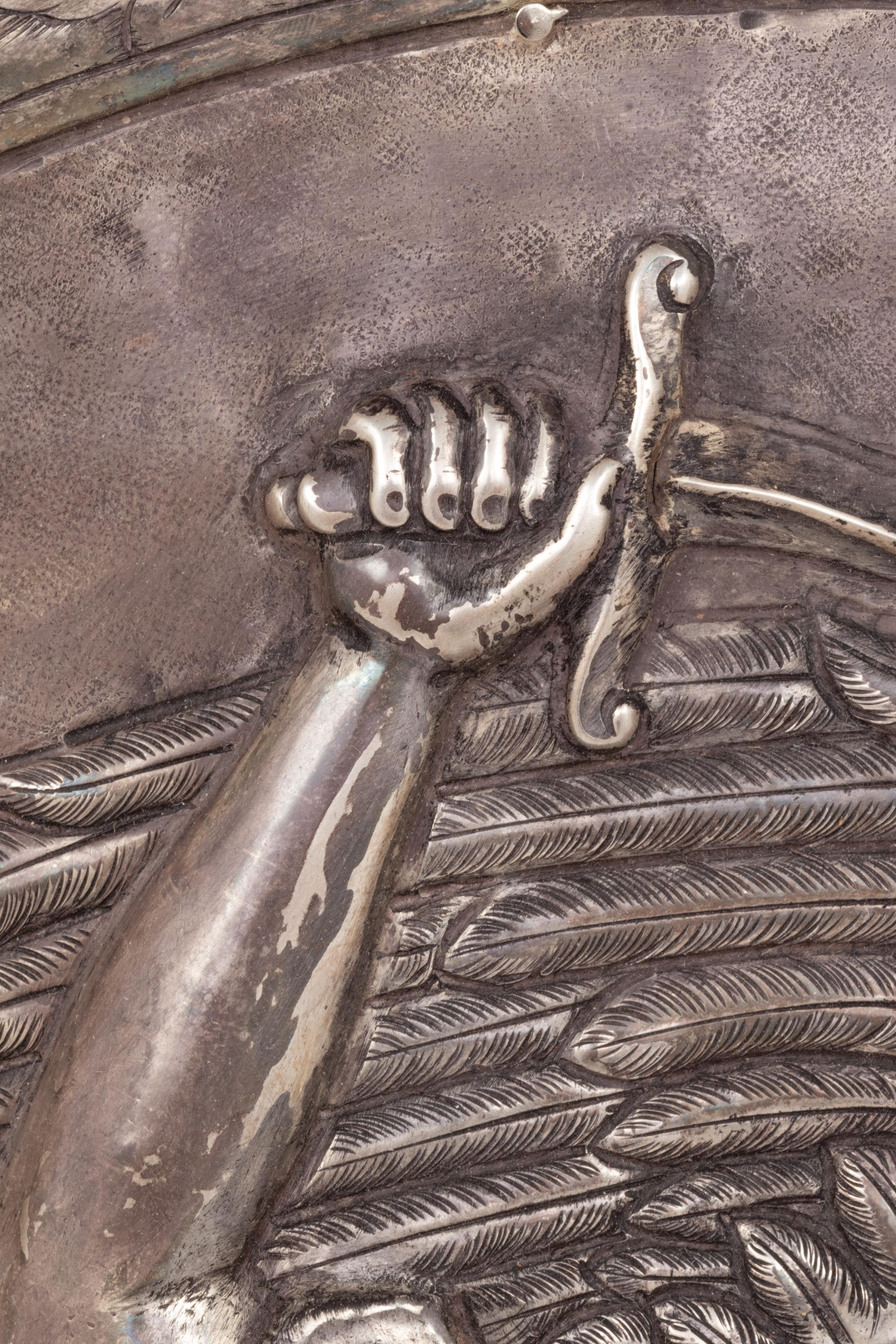 A Colonial Silver Wall Applique