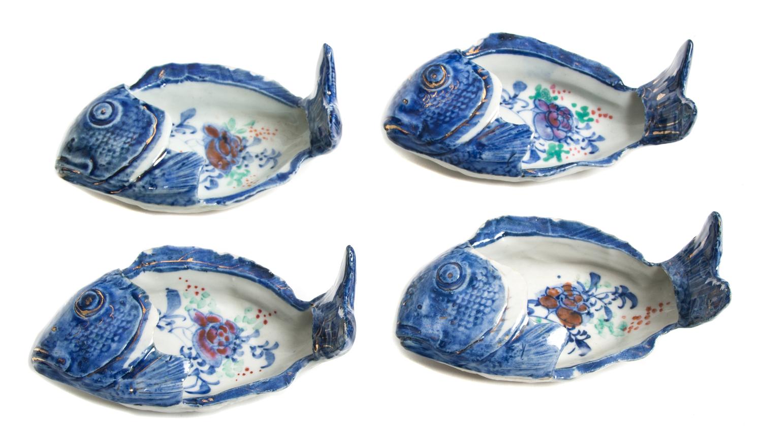 An Assembled Collection of Porcelain Articles Length of largest 10 inches. — MID 20TH CENTURY