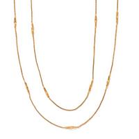 HIGH KARAT YELLOW GOLD LONGCHAIN NECKLACE