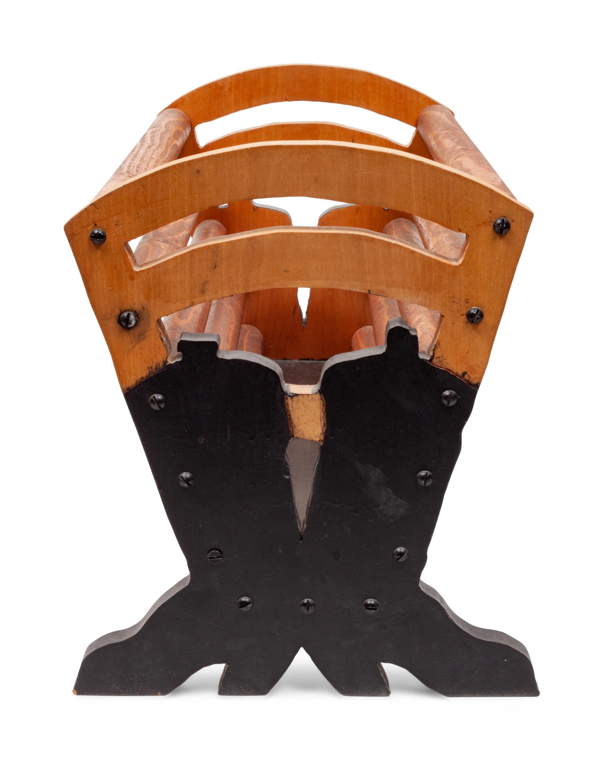 Cowboy Boot Form Magazine Rack