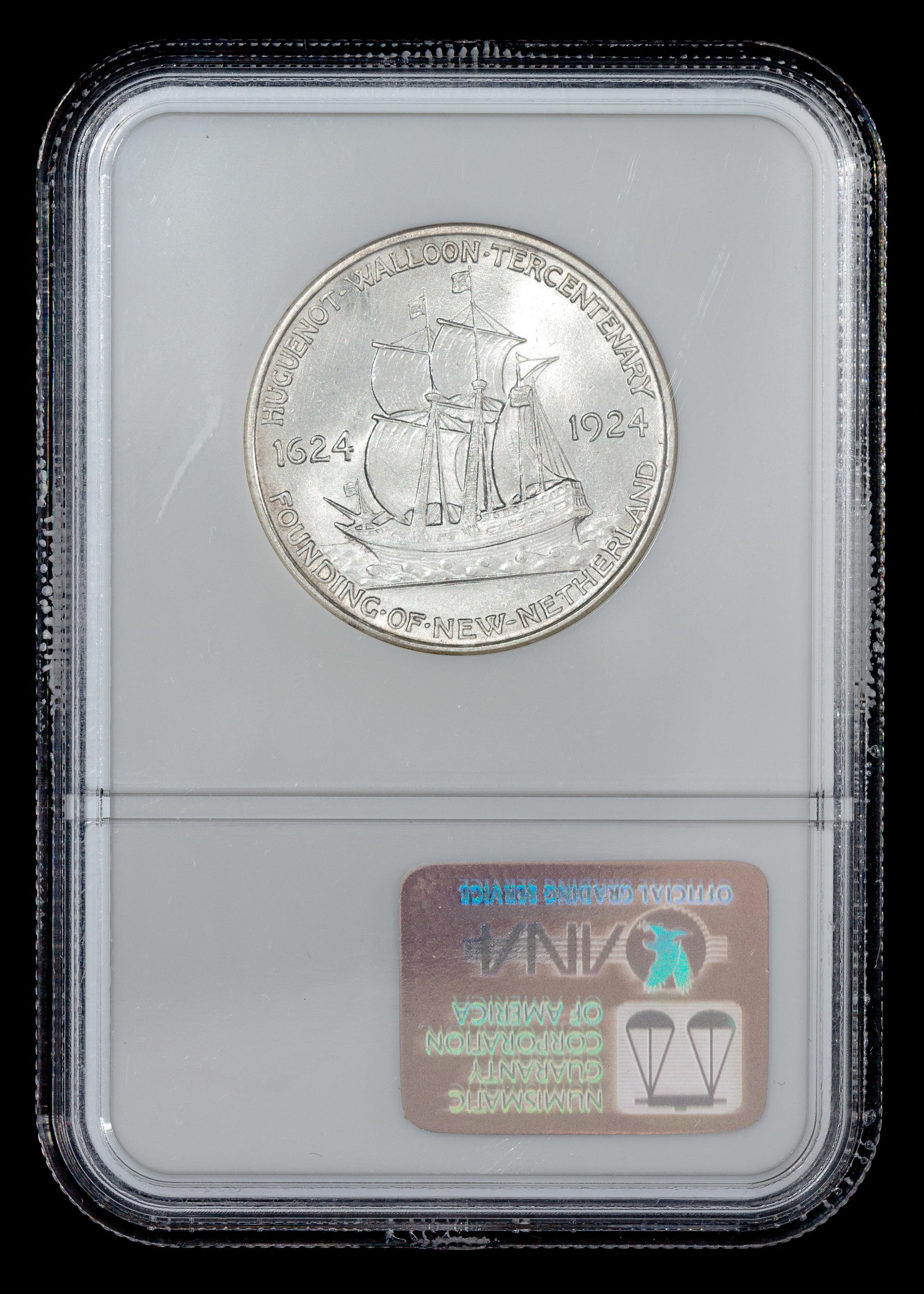 A United States 1924 Huguenot Commemorative 50c Coin