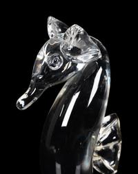 A Steuben Glass Seahorse Figure