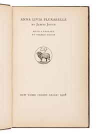 JOYCE, James (1882-1941). Anna Livia Plurabelle . New York: Crosby Gaige, 1928.