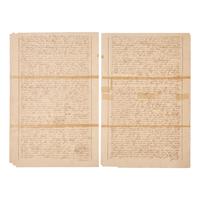 [Presidential] [China] Adams, John Quincy. Manuscript Document, signed