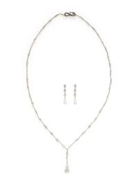 BRIOLETTE DIAMOND NECKLACE AND EARRINGS