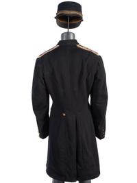 Anishinaabe Beaded Wool Naval Coat with Added Cap