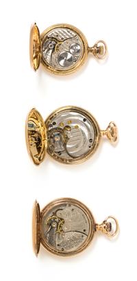 A Collection of Gold Filled Hunter Case Pocket Watches Waltham, Illinois and New York Standard, 98.30 dwts.