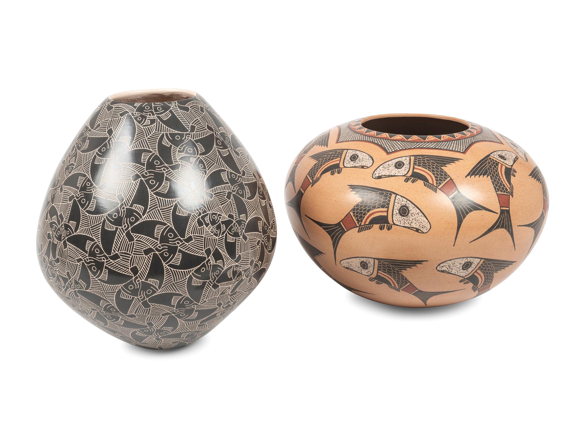 Mata Ortiz Pottery, with Fish