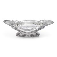 An Art Nouveau Martele Silver Footed Dish