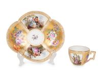 Eleven Meissen and Various Other Porcelain Teacups and Saucers — 19TH/20TH CENTURY