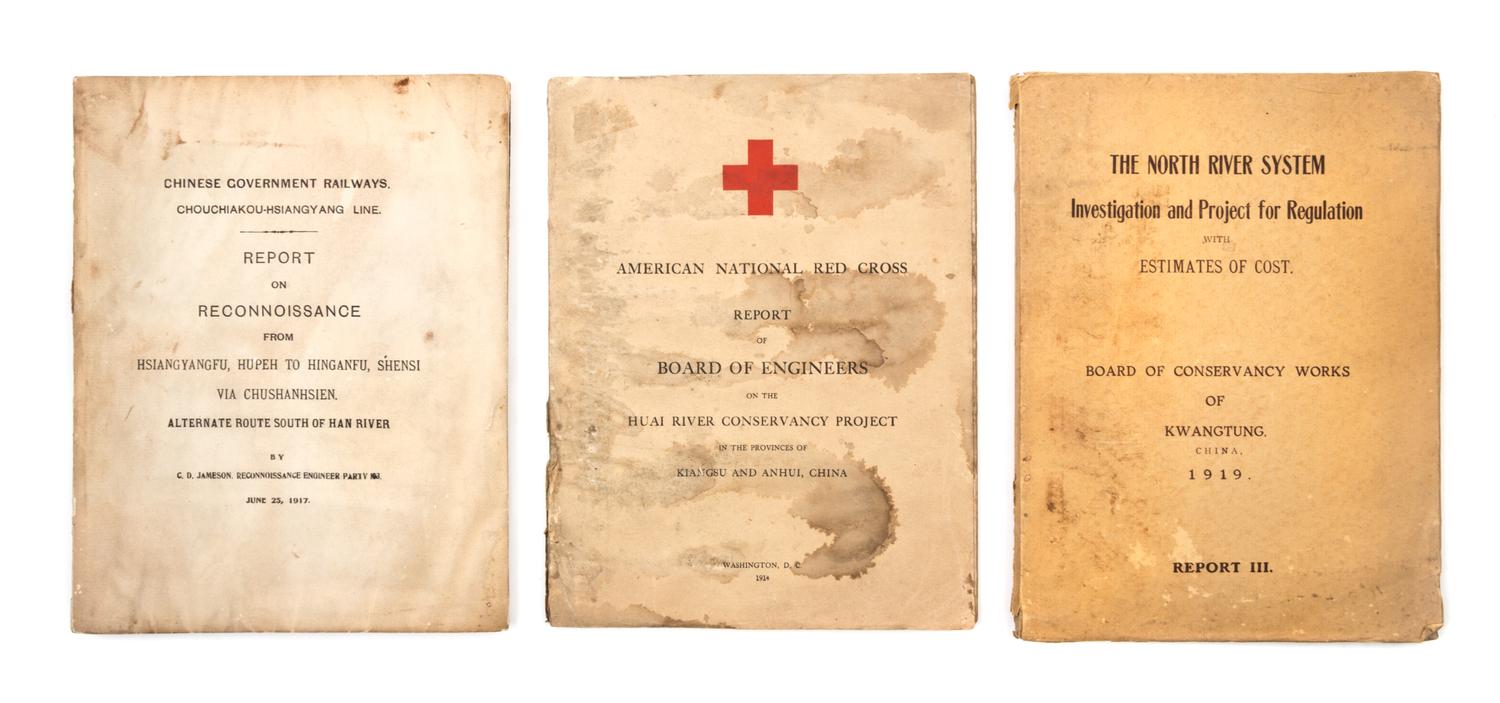 (ASIAN) Archive, including photos, manuscripts, and reports, from 19th-century American engineer in China, Charles Davis Jameson
