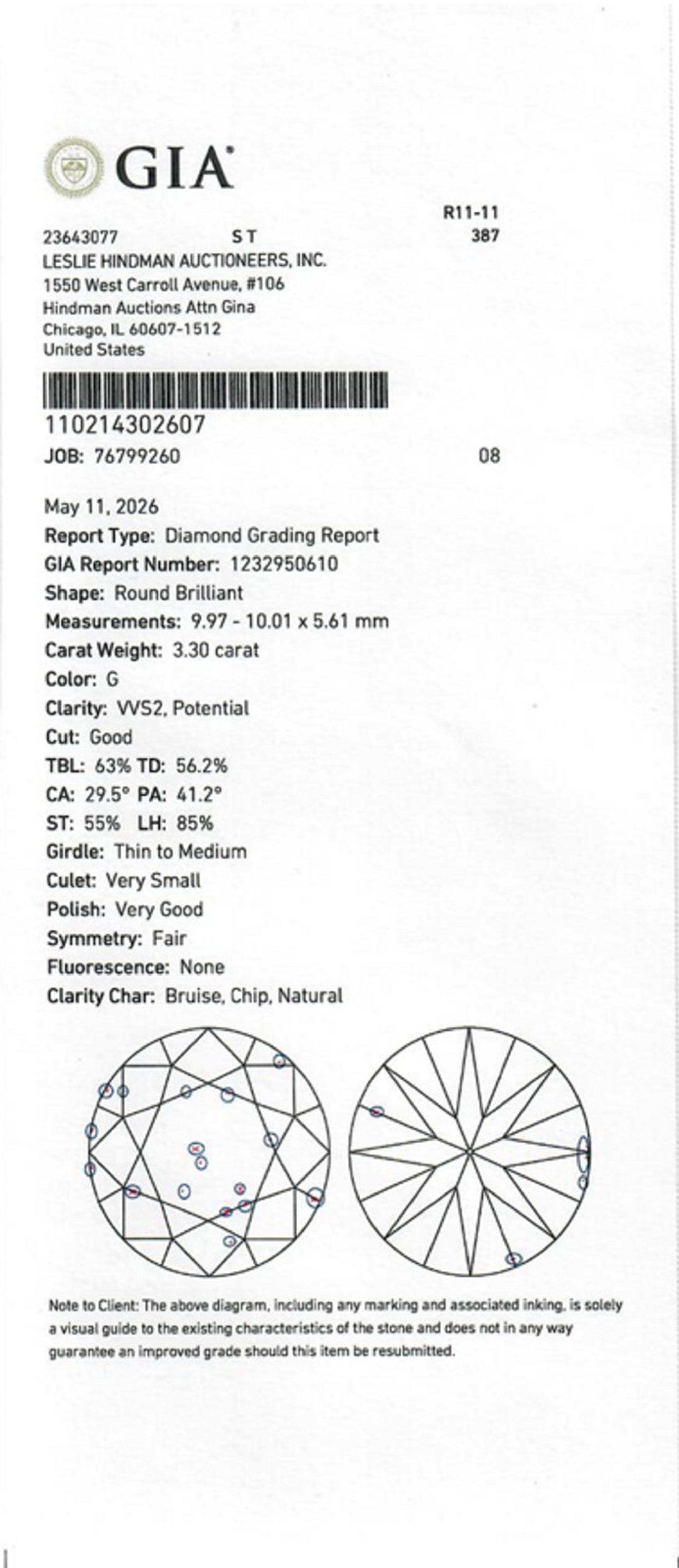 Diamond and Platinum Ring