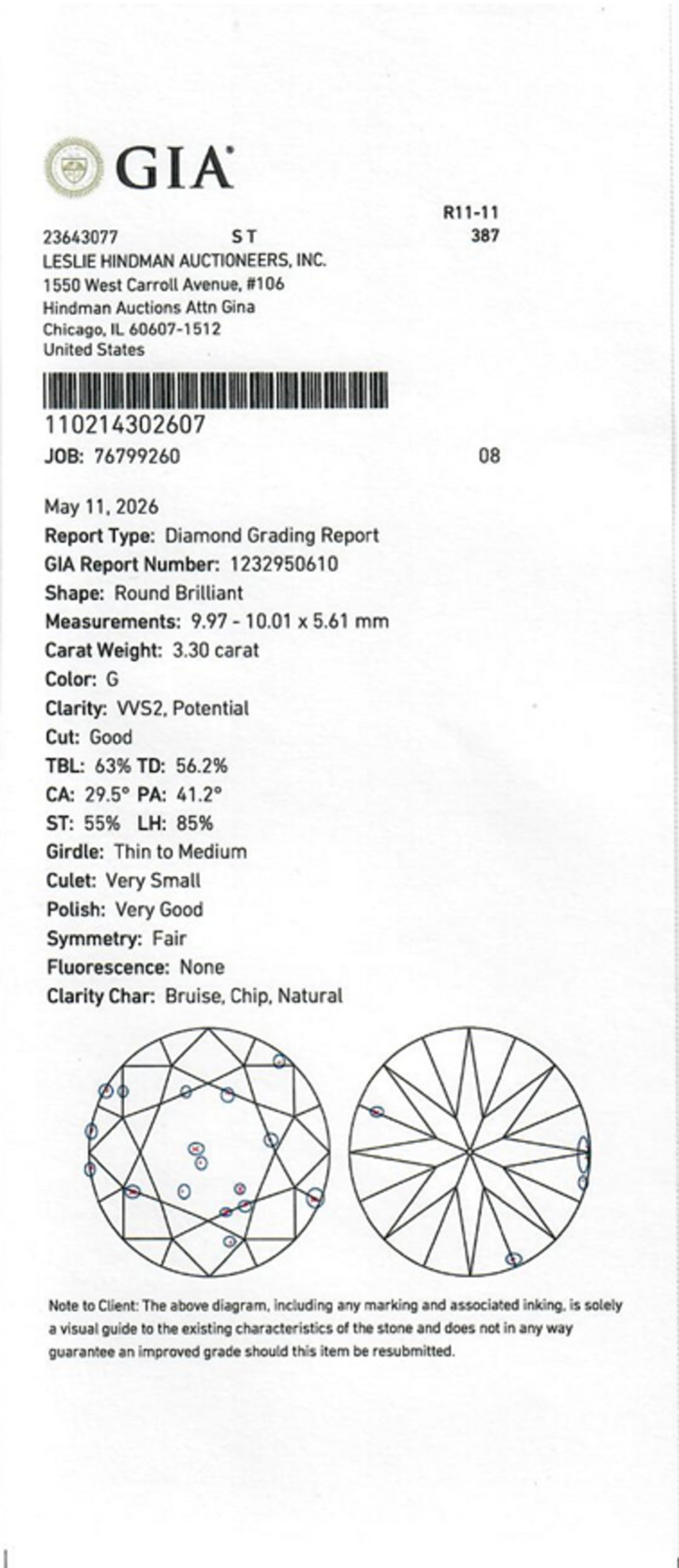 Diamond and Platinum Ring
