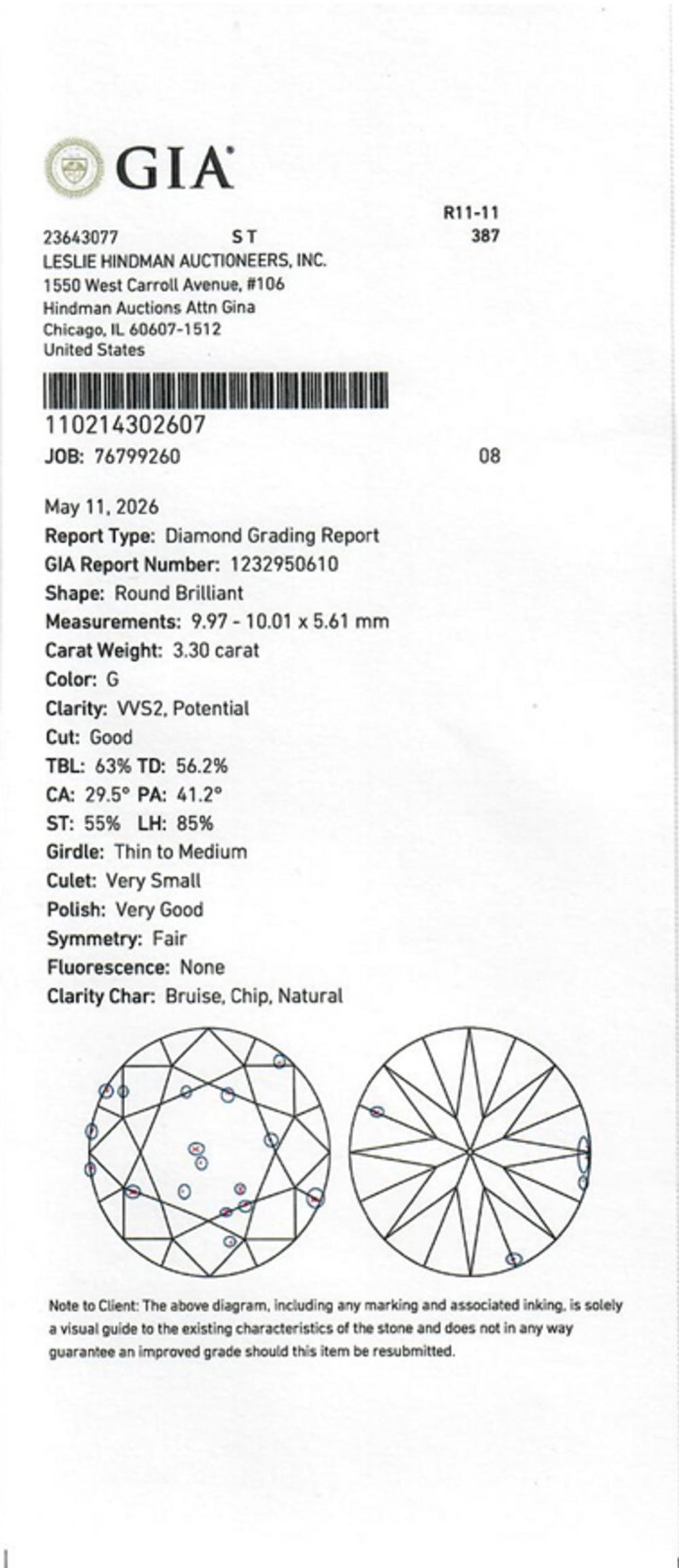Diamond and Platinum Ring