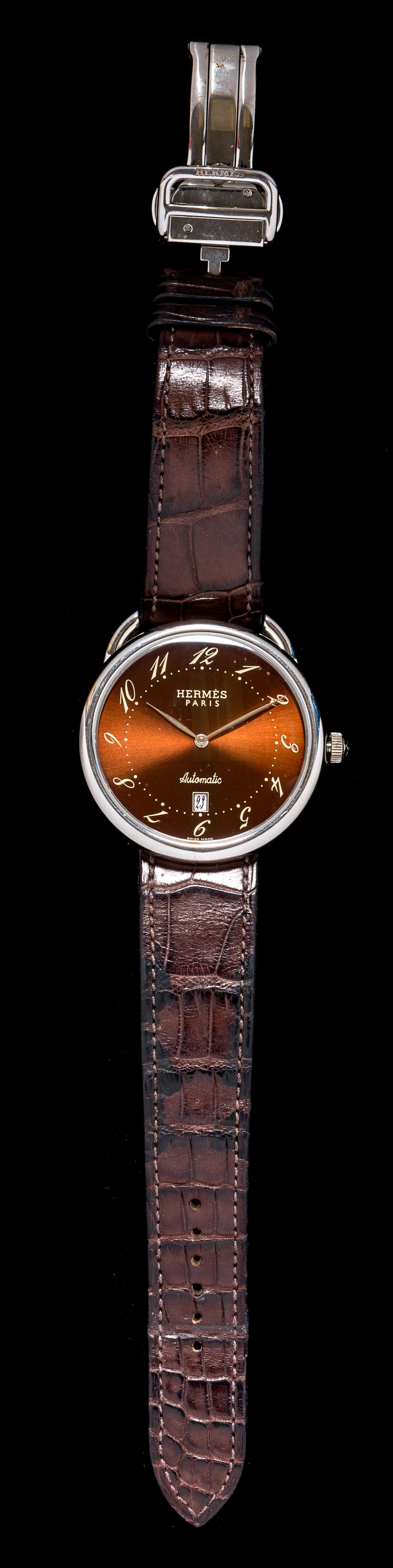 A Stainless Steel Ref. AR4.810 Arceau Wristwatch, Hermes,