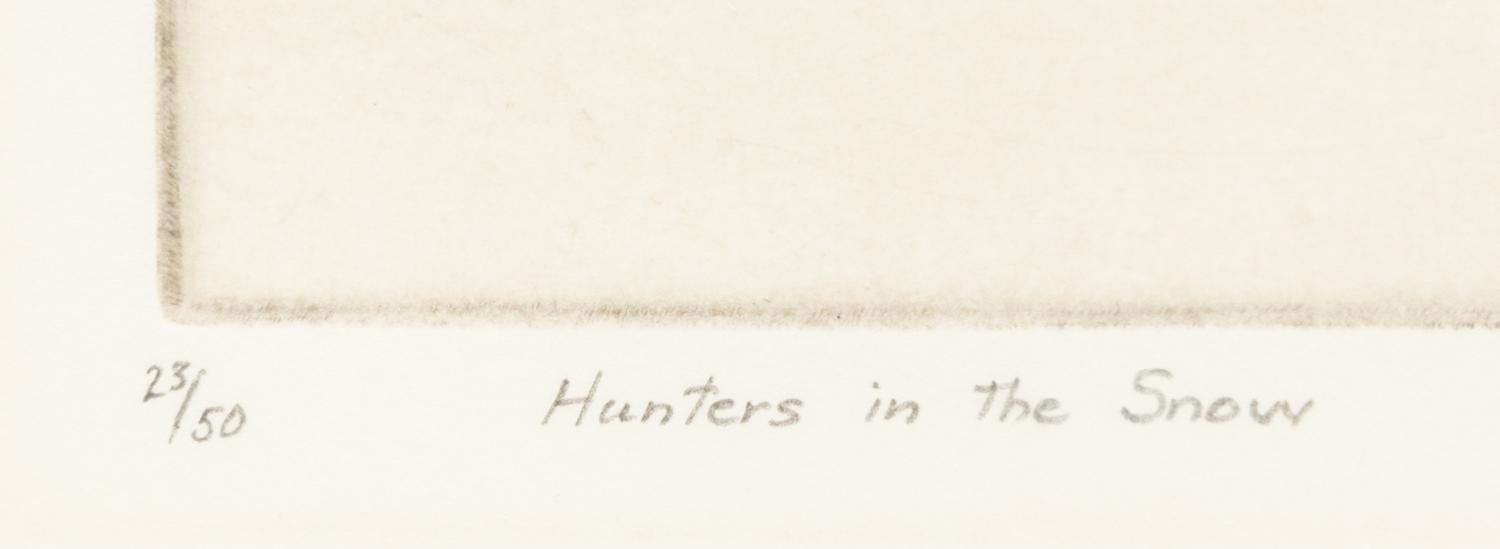 Hunters in the Snow (1st State), edition 23/50