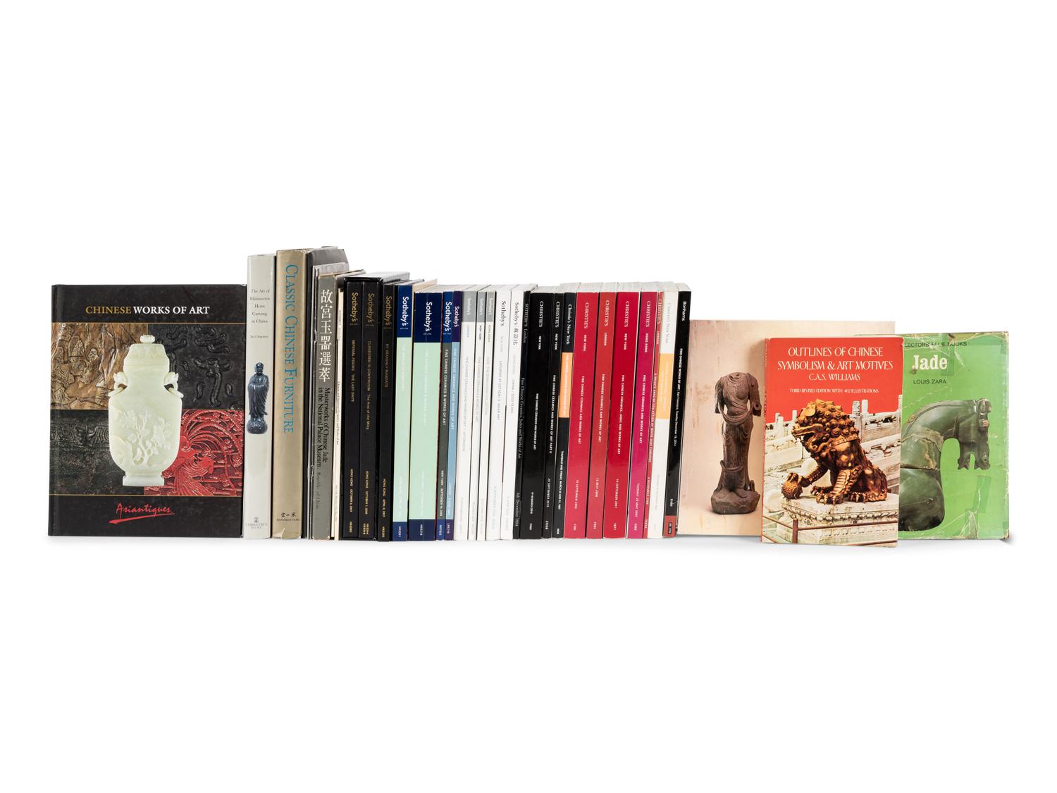 [CHINESE WORKS OF ART] A group of reference works and auction catalogues about Chinese works of art.