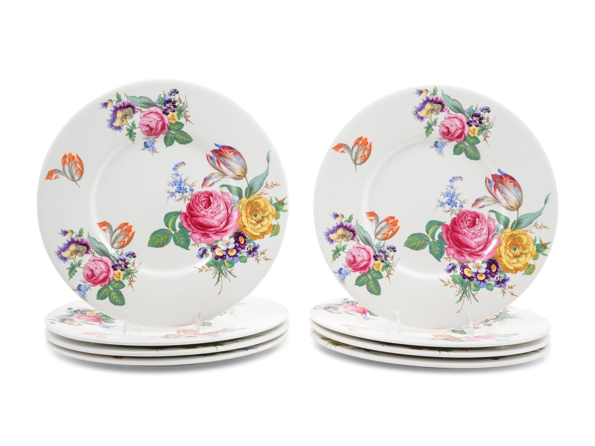 A Set of Eight Italian Porcelain Chargers