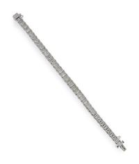 EMERALD CUT DIAMOND LINE BRACELET