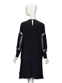 Rochas, Black Silk Shift Dress