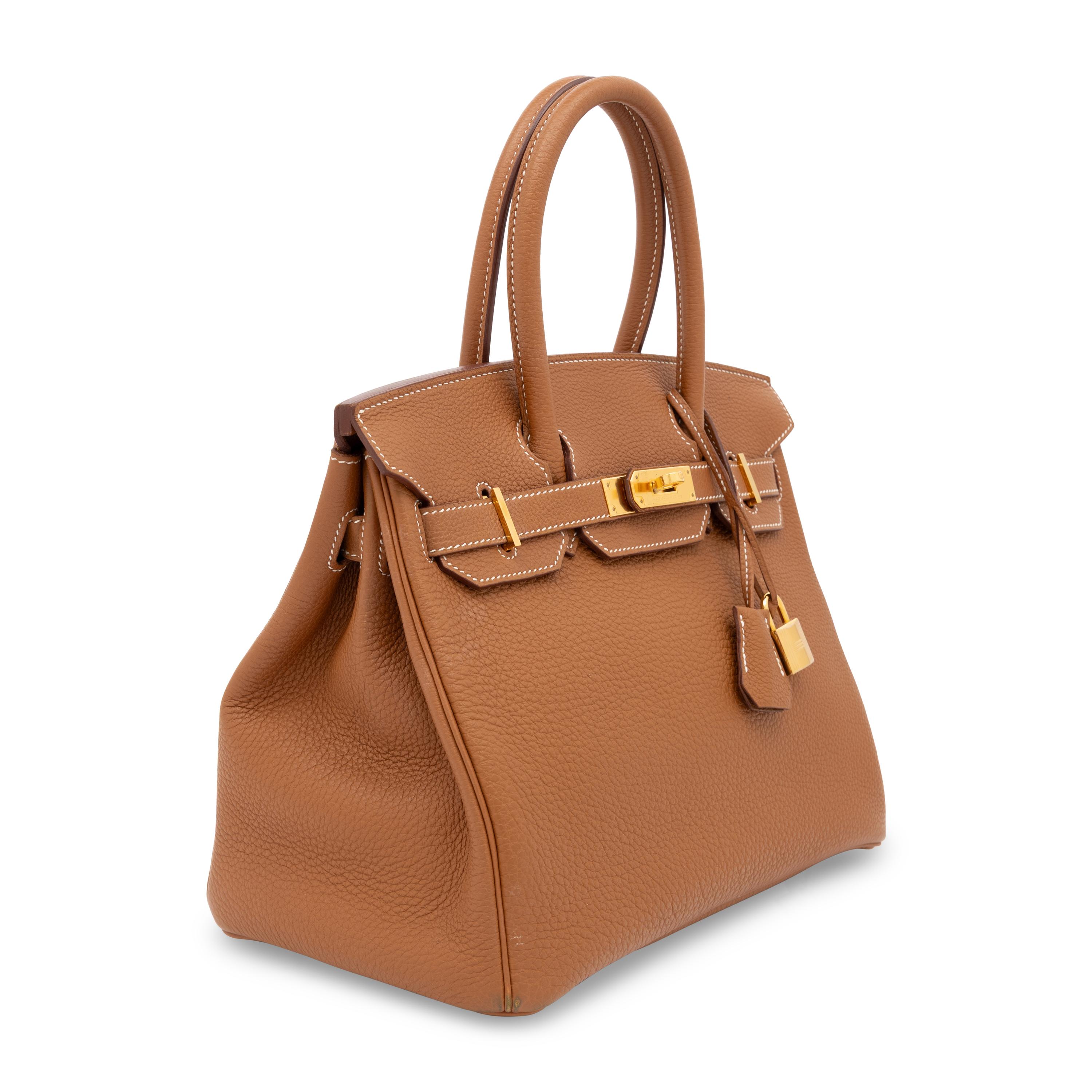 Hermès, Birkin 30 Bag in Gold Clemence