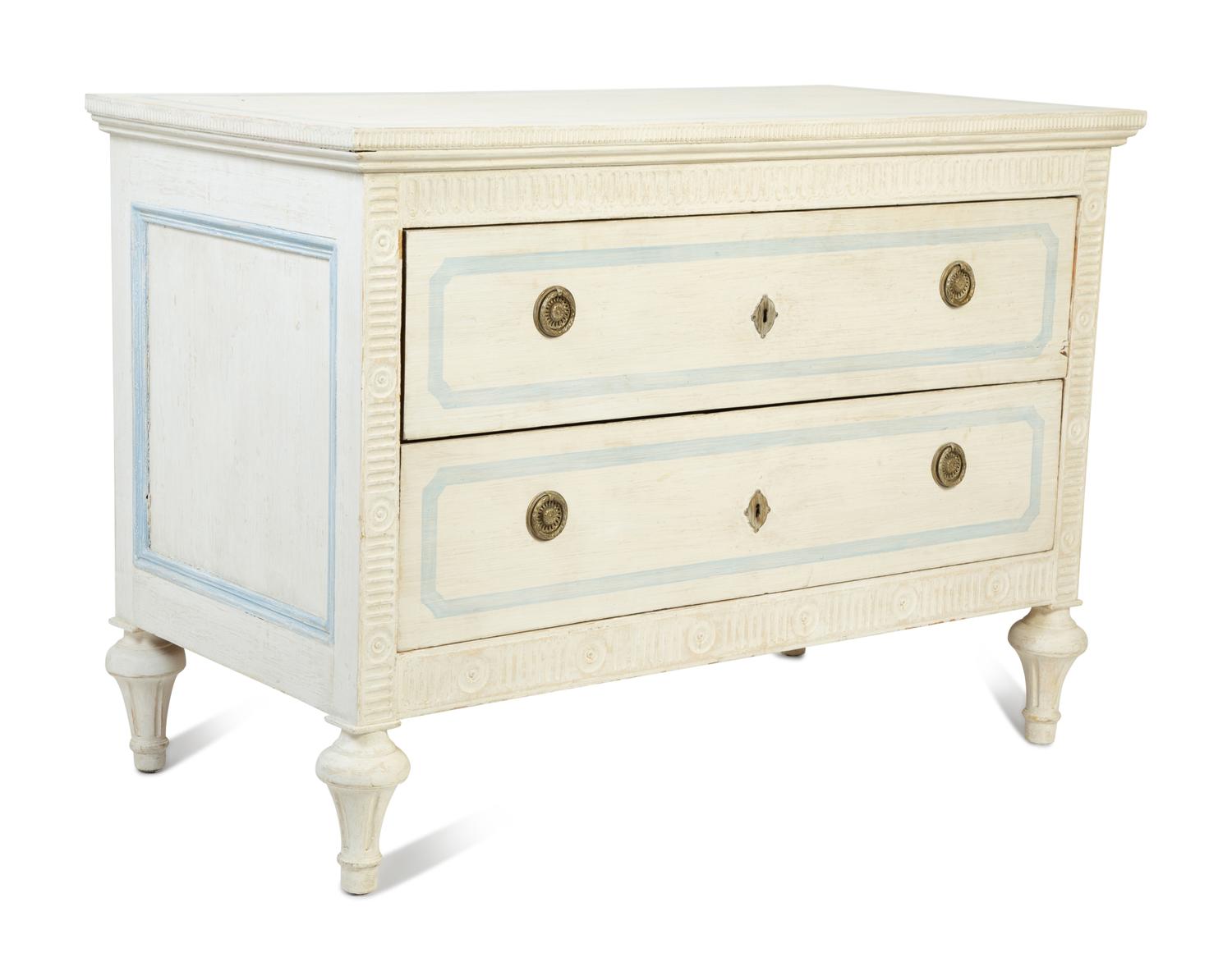 A Swedish Gustavian Style Painted Commode — 19TH CENTURY