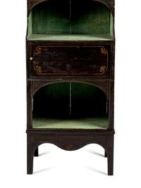 A Late Regency Rosewood Grain-Painted Etagère