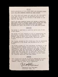 A Group of Significant 1972 Tickets From the Final Games of Roberto Clemente,