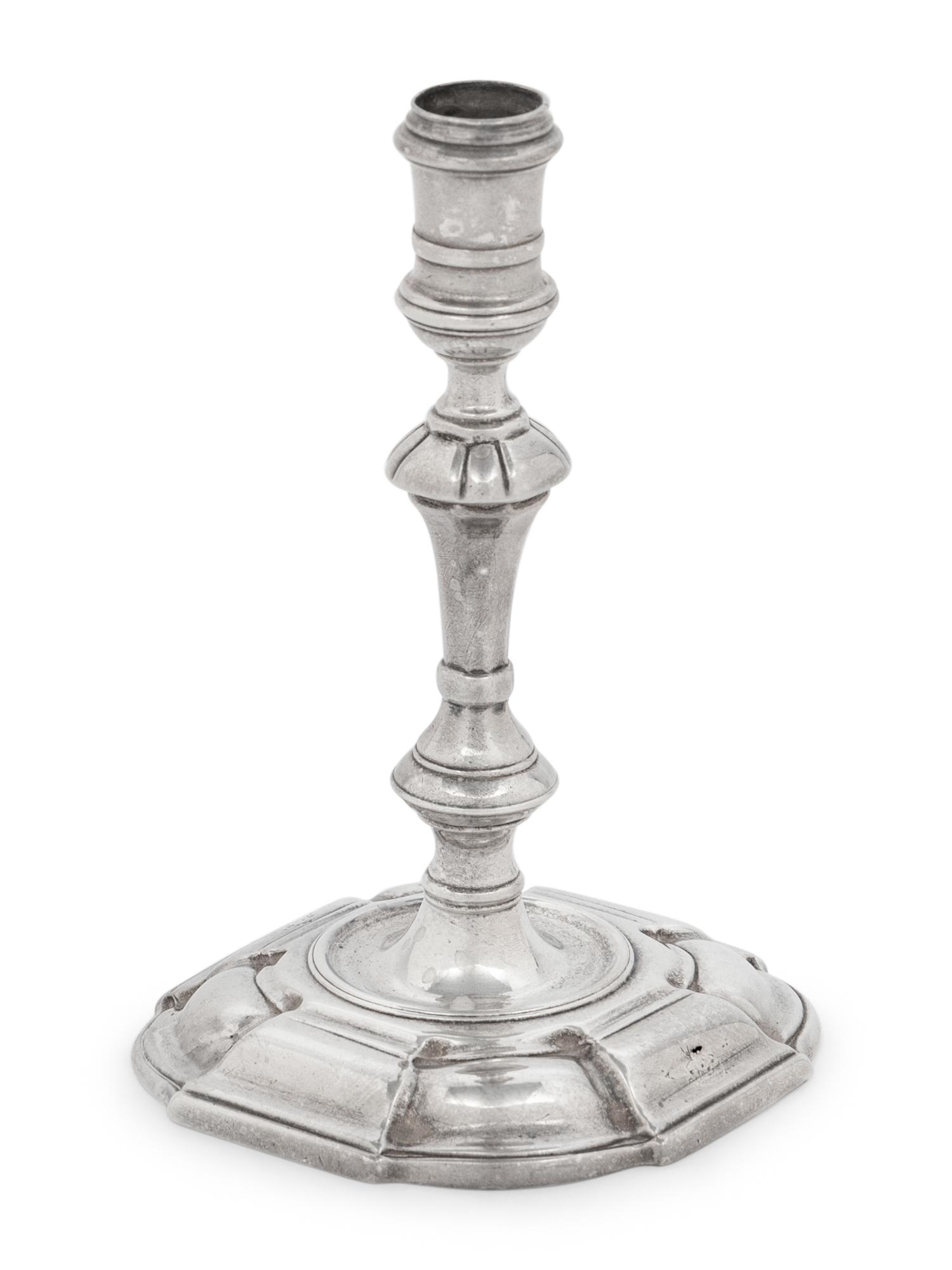 A George II Silver Candlestick