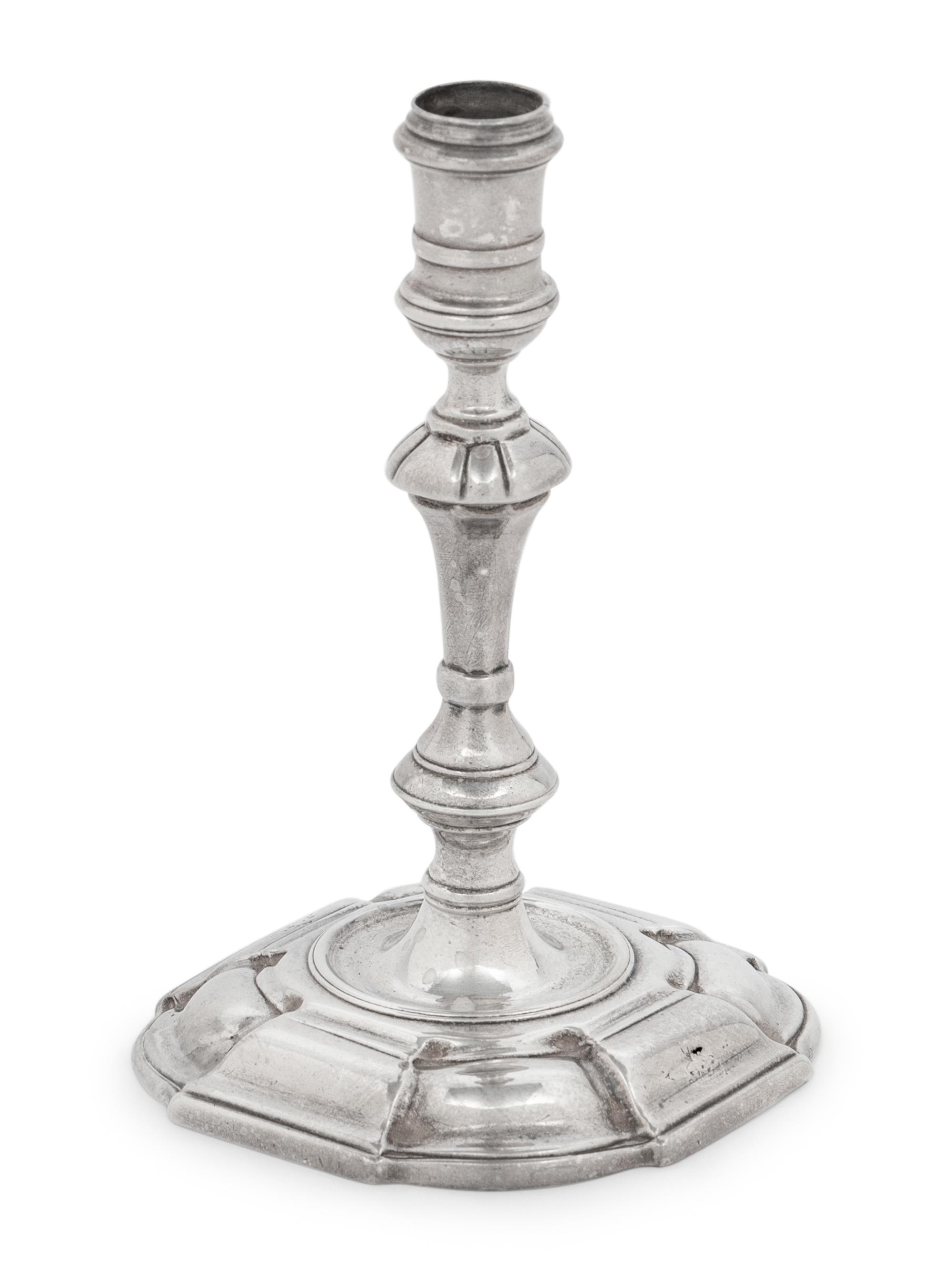 A George II Silver Candlestick