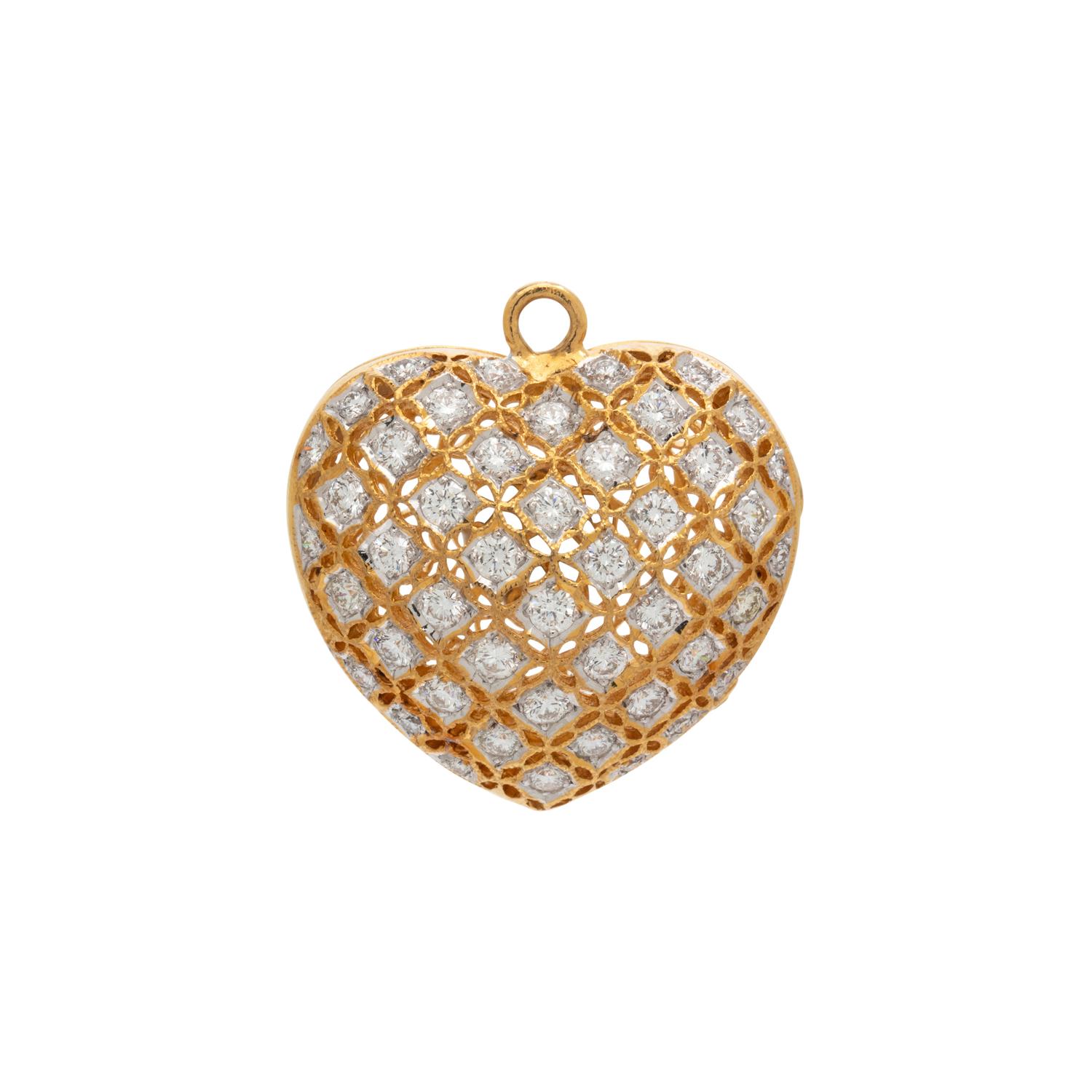 DIAMOND HEART PENDANT/LOCKET