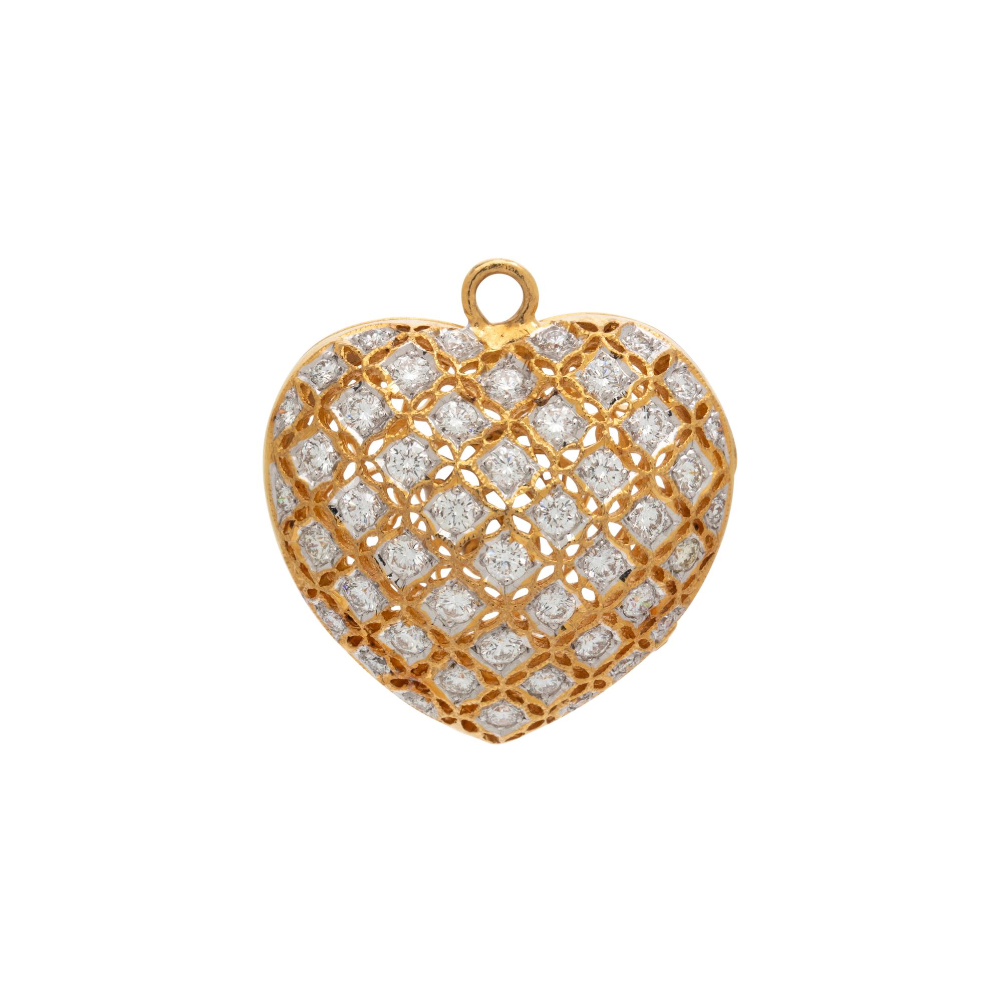 DIAMOND HEART PENDANT/LOCKET