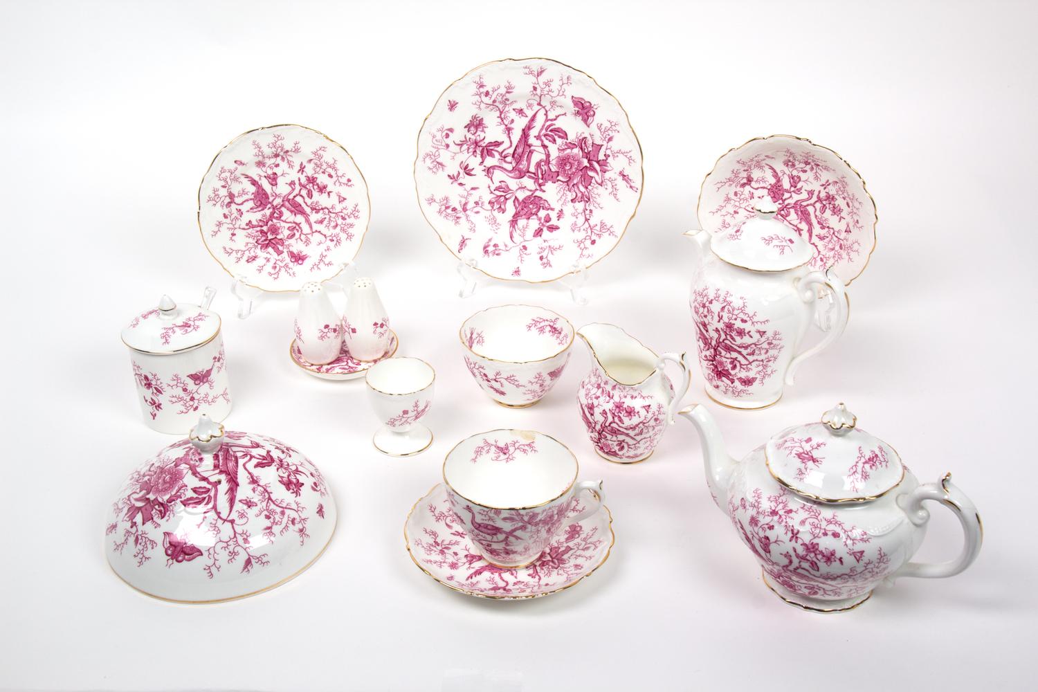 A Coalport China Partial Breakfast Service Height of tallest 6 1/2 inches. — 20TH CENTURY