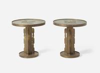 Philip and Kelvin LaVerne, Pair of "Etruscan" Occasional Tables