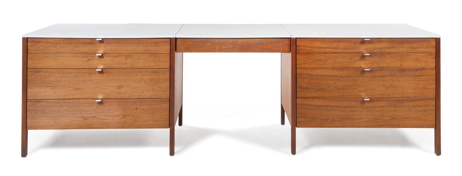 Florence Knoll (American, b. 1917), KNOLL, 1960s, dresser, with floating desk/vanity