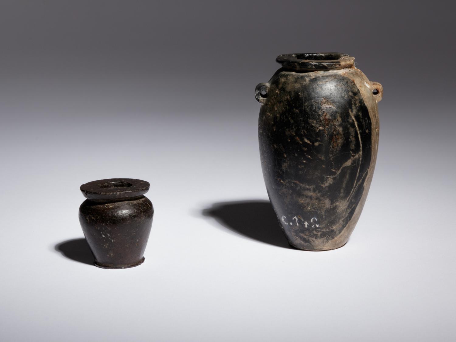 Two Egyptian Granite Vessels