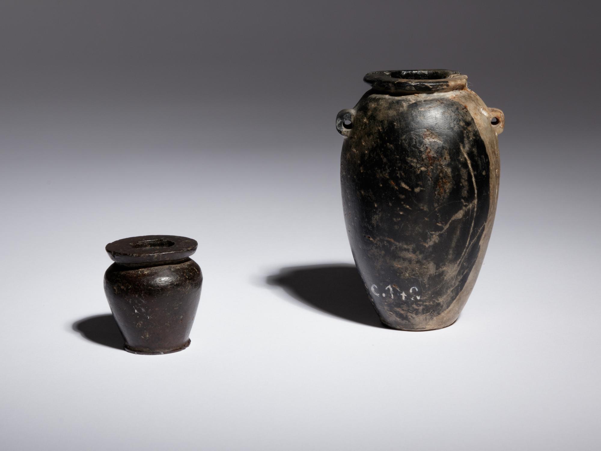 Two Egyptian Granite Vessels