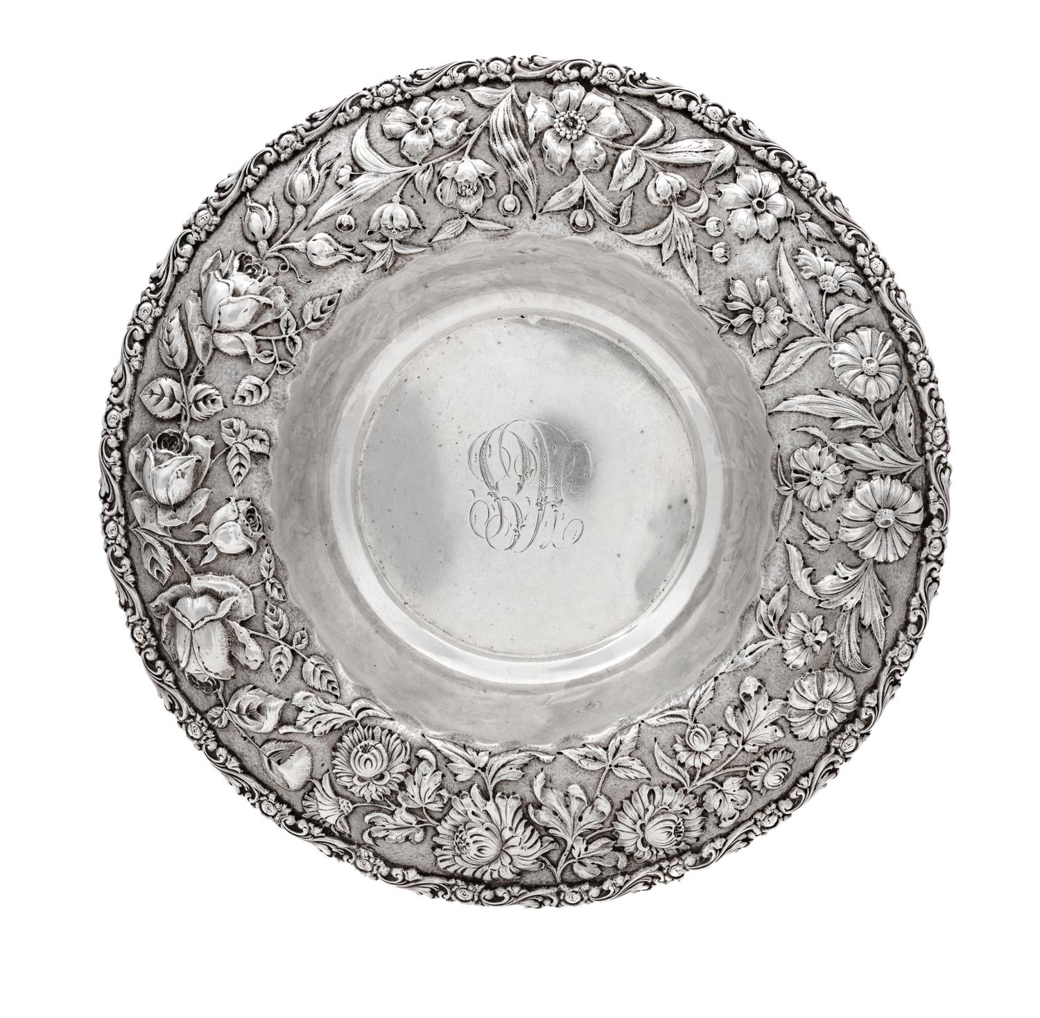 An American Silver Center Bowl