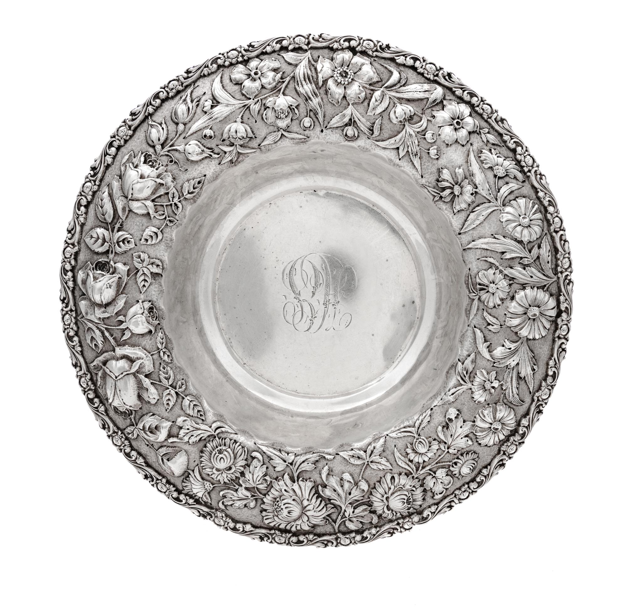 An American Silver Center Bowl