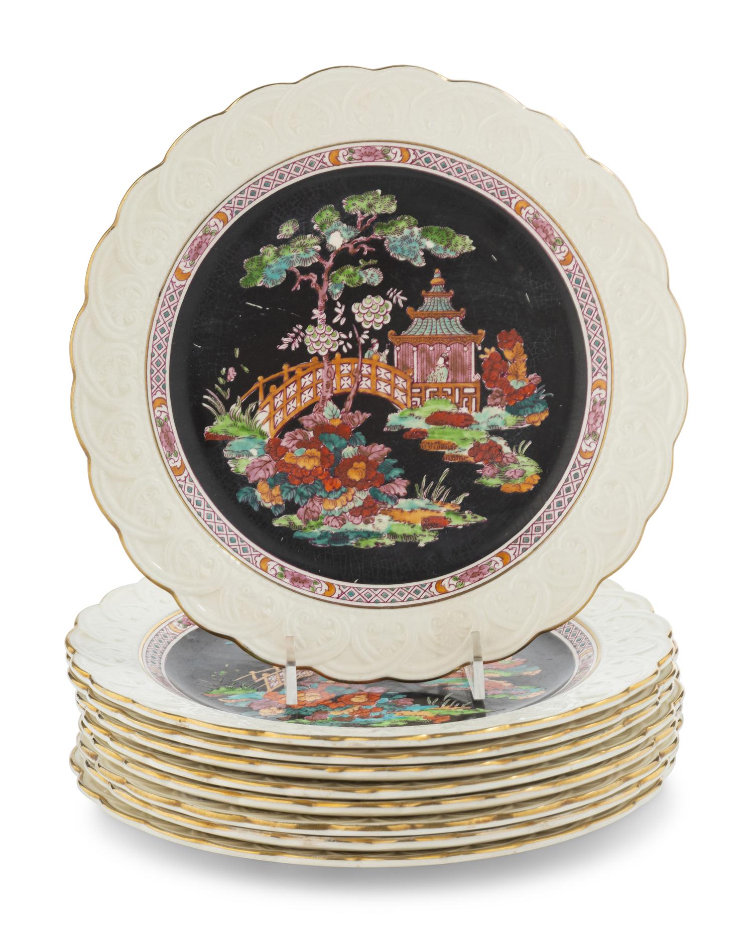 A Set of Nine Wedgwood Etruria Plates
