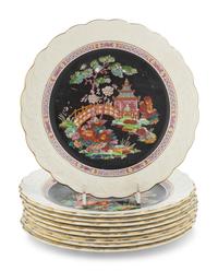 A Set of Nine Wedgwood Etruria Plates