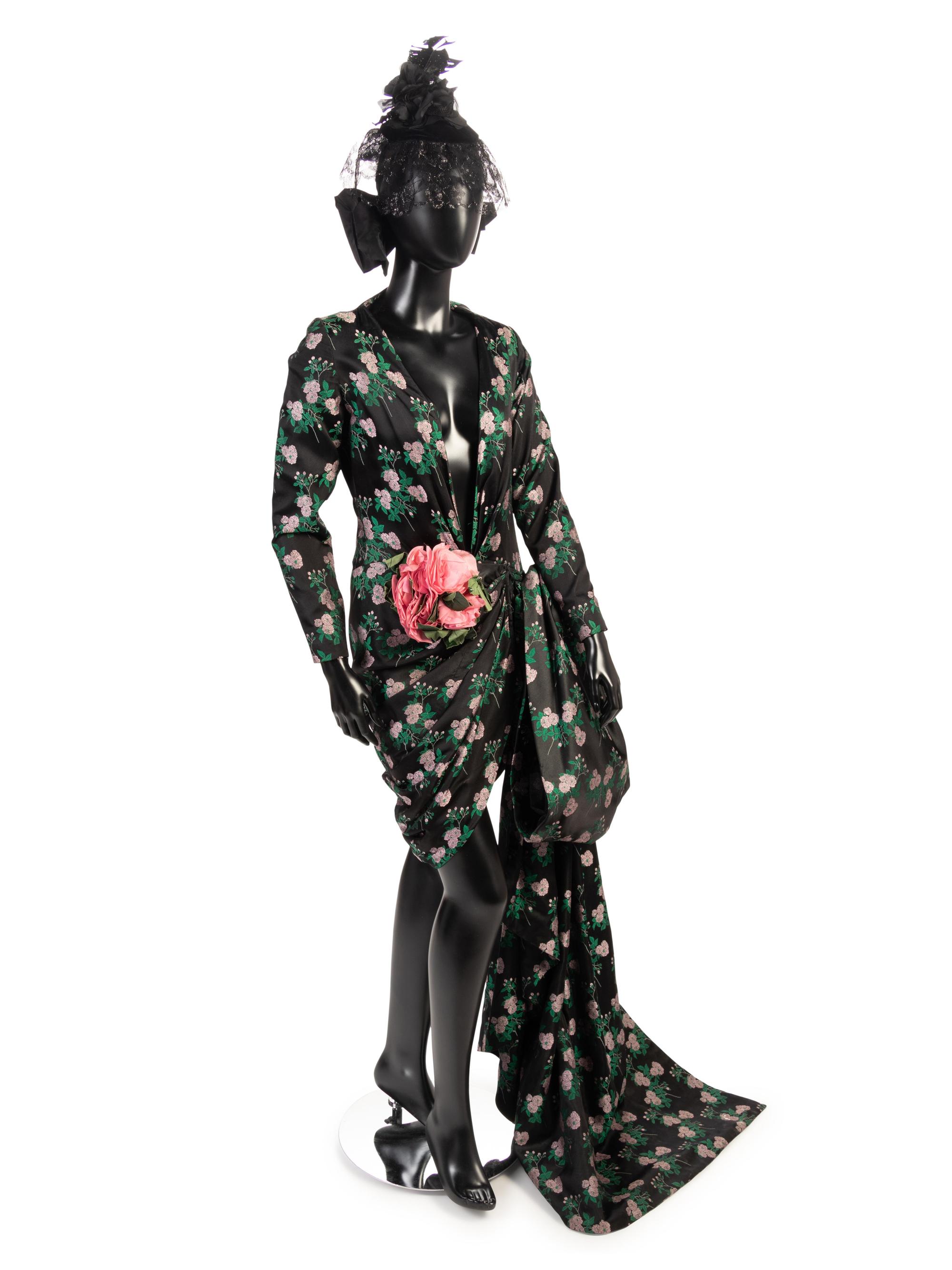 Jean Patou by Christian Lacroix Haute Couture Dress with Hat, 1980's