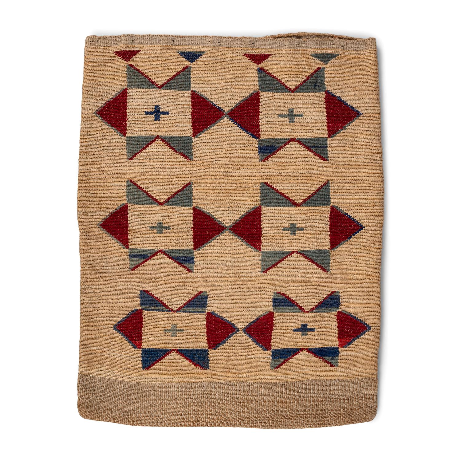 Colorful Nez Perce Corn Husk Flat Bag
